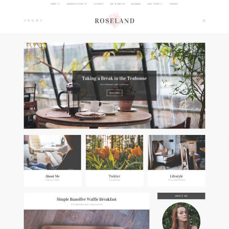 Roseland wordpress theme 