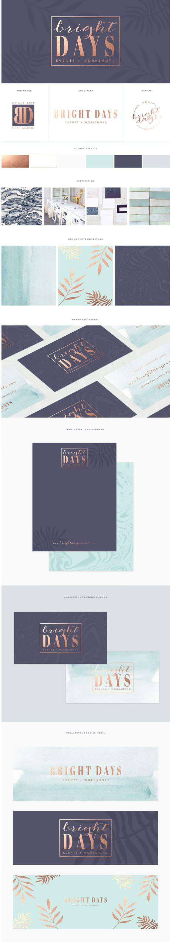 Bright Days brand board by Brand Me Beautiful